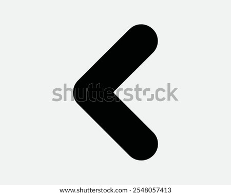 Left Caret Arrow Point Pointer Previous Page Before Back West Beside Side Swipe Gesture Cursor Pointing Icon Sign Shape Line Outline Black White Vector