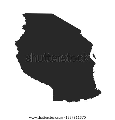 Vector Map of Tanzania Isolated