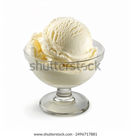 Similar – Image, Stock Photo Ice cream scoop in cone in woman hands