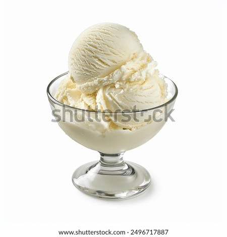 Image, Stock Photo Stracciatella ice cream balls