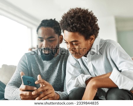 Similar – Image, Stock Photo Boy on mobile phone