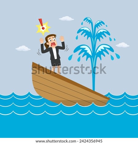 Similar – Image, Stock Photo wave of bankruptcies broke