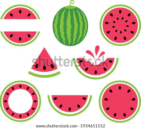 Watermelon clipart, Watermelon split, Summer shirt design, Watermelon monogram frame