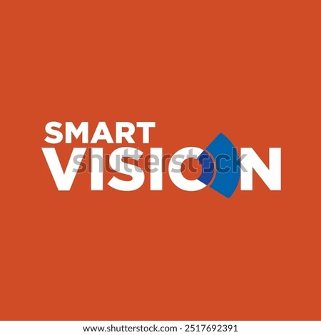 minimalist vision logo design with, smart vision logo design 