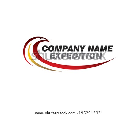 eagle head as expedition shipping logo