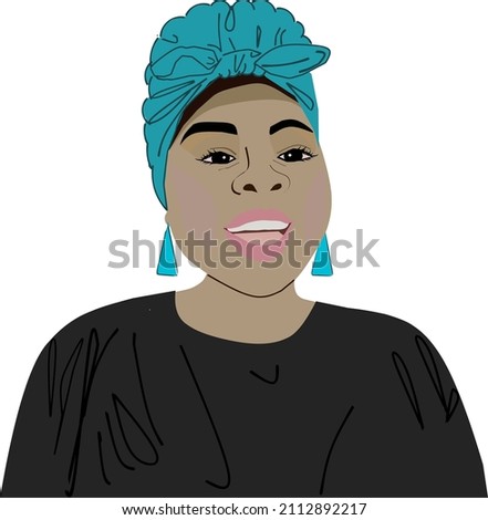 Similar – Image, Stock Photo Woman with turban speaking on mobile phone