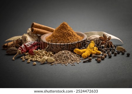 Similar – Image, Stock Photo Garam masala in glass jar