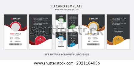 Creative Office ID Card Template Design Layout