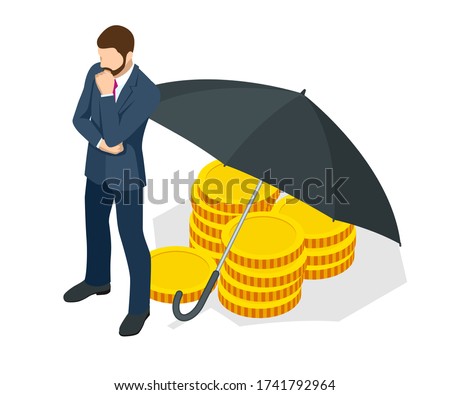 Similar – Image, Stock Photo Umbrella in right hand