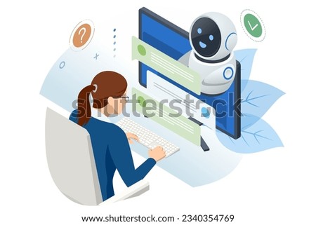 Isometric Artificial Intelligence, Knowledge Expertise Intelligence Learn. Internet connect Chat, Chat with AI, Artificial Intelligence.