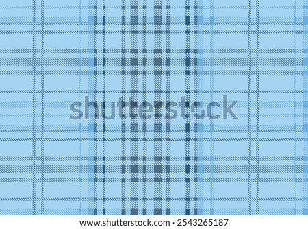 A blue plaid pattern featuring intersecting lines in various shades, suitable for textile design or backgrounds.