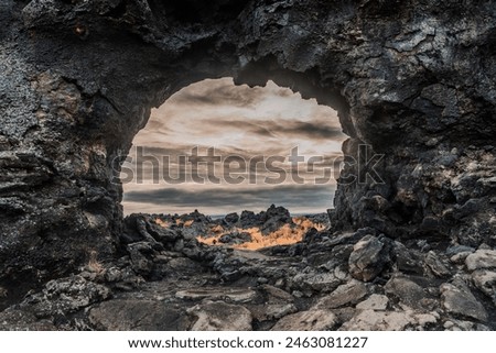 Similar – Image, Stock Photo Lava rocks by the Blue Lagoon in Iceland