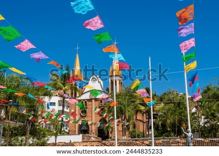 Image, Stock Photo steeple Church