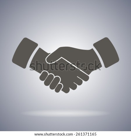 Vector Handshake Icon - 261371165 : Shutterstock