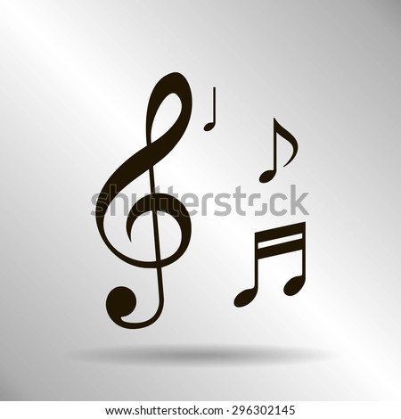 Musical note - Vector icon