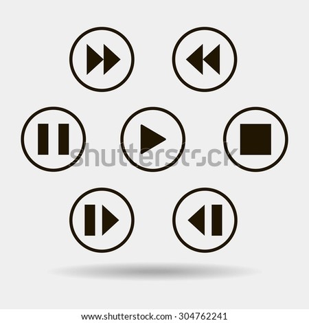 media player control button