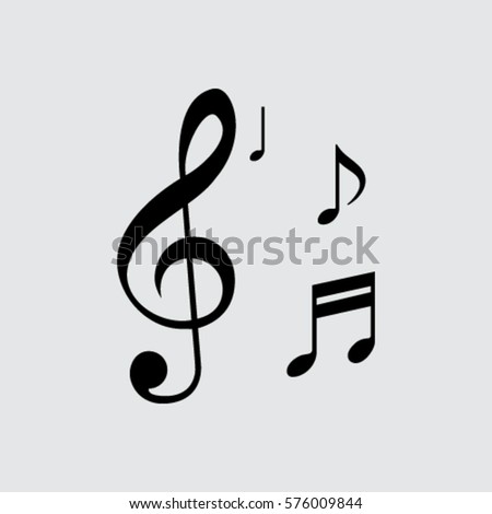 Musical note - Vector icon