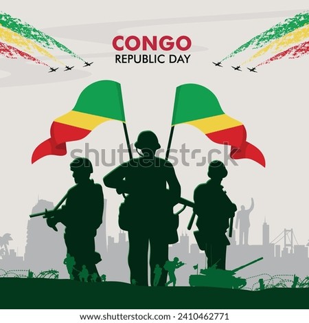 modern congo national day illustration