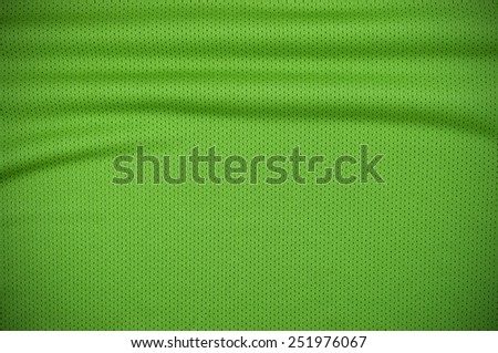 Green sport jersey shirt clothing texture and background