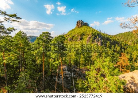 Similar – Foto Bild Burgruine auf einer Bergkuppe