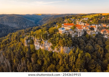 Similar – Image, Stock Photo Polenztal Mountain Village