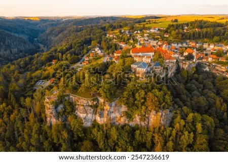 Similar – Image, Stock Photo Polenztal Mountain Village