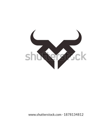 bull logo initial M logo