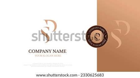 Initial SD Logo Design vector