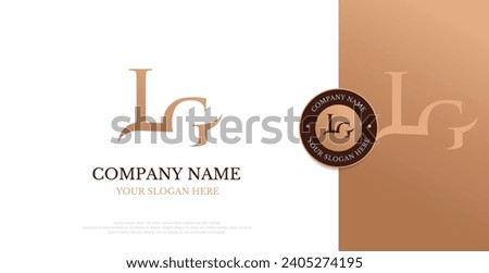 Initial LG Logo Design Vector 