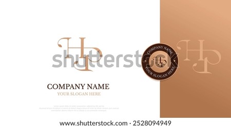 Initial HP Logo Design Vector 