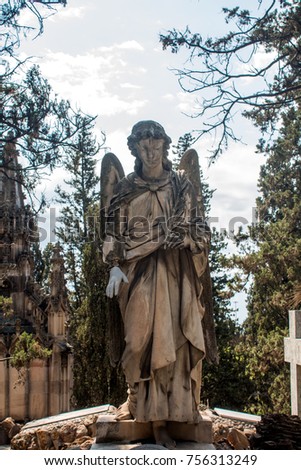 Similar – Image, Stock Photo dear angels Angel Grave