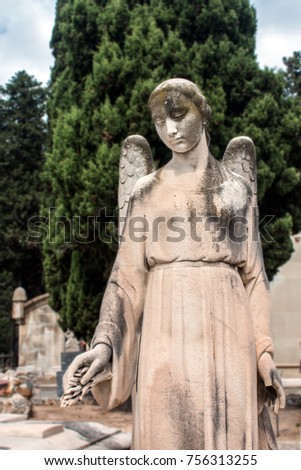 Similar – Image, Stock Photo dear angels Angel Grave