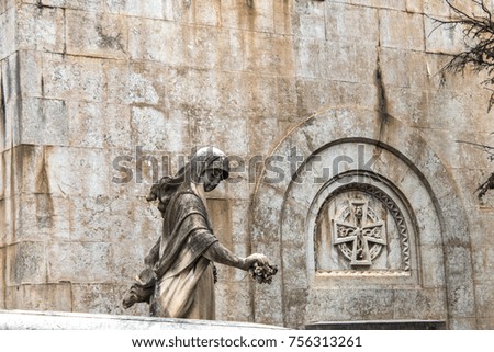 Similar – Image, Stock Photo dear angels Angel Grave