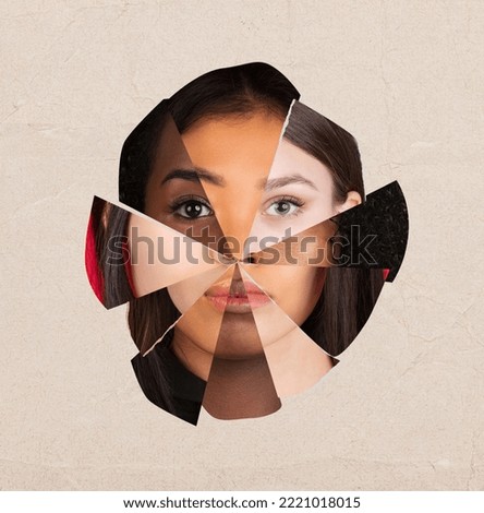 Similar – Image, Stock Photo Man in mosaic Human being
