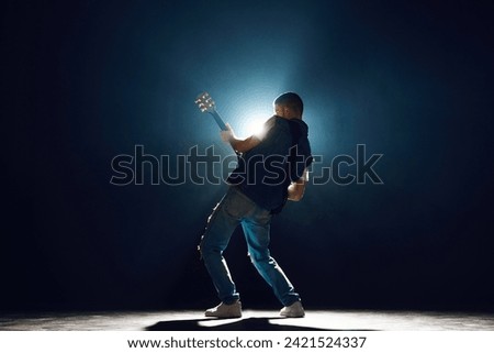 Similar – Image, Stock Photo guitarist