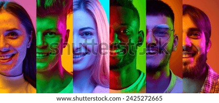 Similar – Image, Stock Photo faces Face people Woman