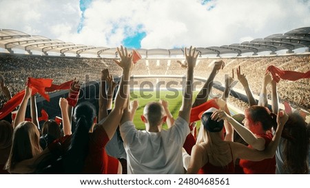 Similar – Foto Bild Fans im Stadion Freude