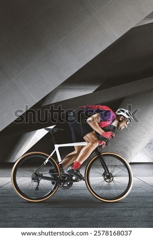 Similar – Image, Stock Photo Cyclists in the tunnel