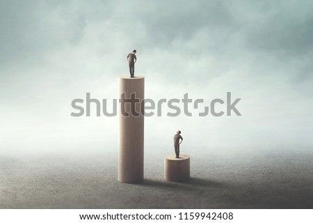 inequality between people concept Foto stock © 