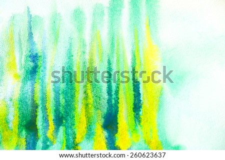 Backgrounds & textures shop. Abstract watercolor - green spring grass  and the fog.