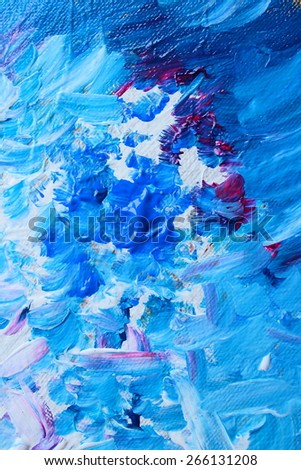 Abstract acrylic painting - a snowstorm in April in Moscow 11. Backgrounds & textures shop.
