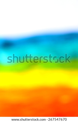 Modern abstract art. Blurry rainbow on the rainbow background. Colorful water. Backgrounds & textures shop.