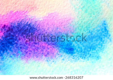 Abstract watercolor background - clouds in the sky. Dusk. Backgrounds & textures shop.