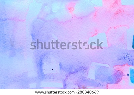Abstract watercolor background - shopping in the purple city. Backgrounds & textures shop.