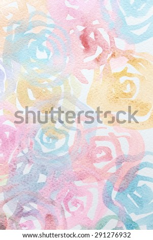 Abstract watercolor roses with pearl effect. Grey. Backgrounds & textures shop.