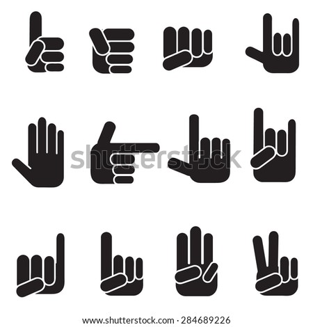 Sign Language N clip art Free Vector / 4Vector