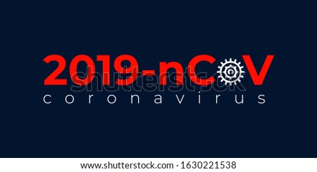 Coronavirus, 2019-nCoV letters elements logo banner, human are showing coronavirus symptoms and risk factors. health and medical vector illustration.