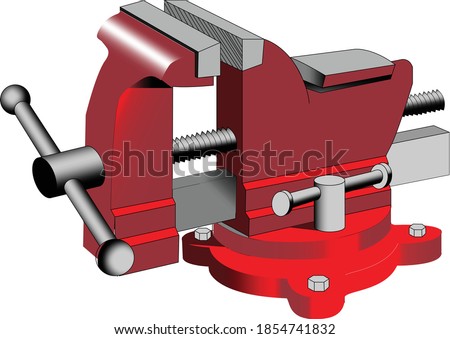 the red vise of mechanical and electrical workshop