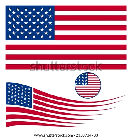 United States Flag, USA Symbol, American icon, Happy Independence Day, happy labor day