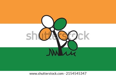 All India Trinamool Cogress Flag.AITC party flag.TMC flag.Trinamool cogress party flag.